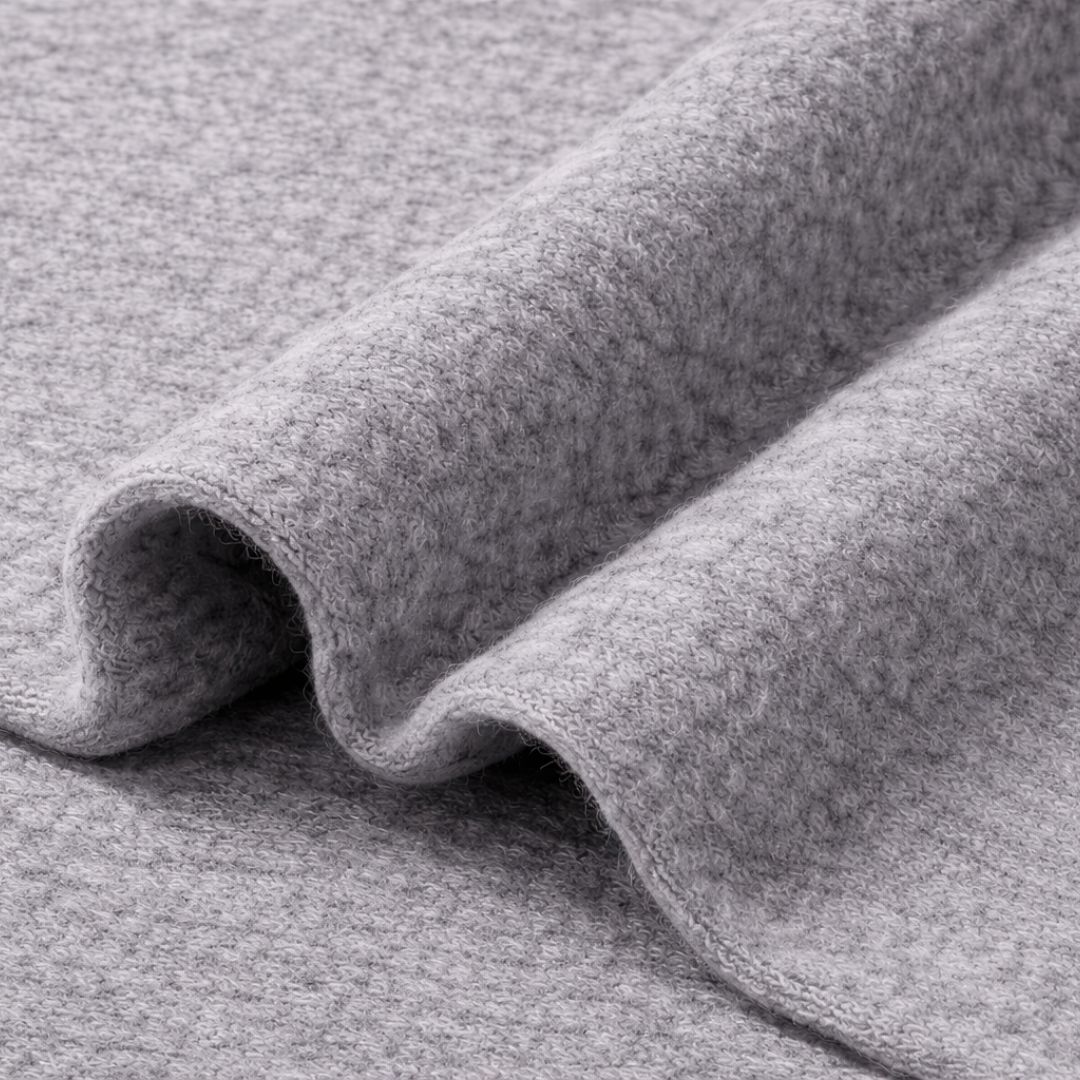 Melange Grey Fleece Fabric