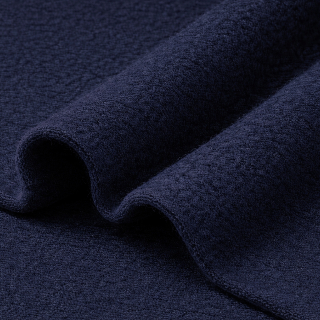 Navy Blue Fleece Fabric