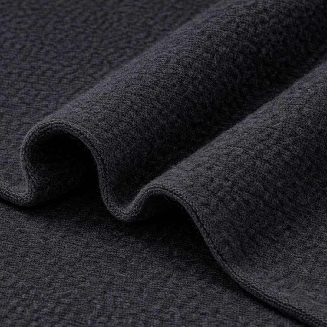 Charcoal Dark Fleece Fabric